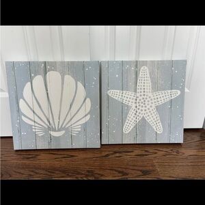 Coastal Shell and Starfish Wall Art